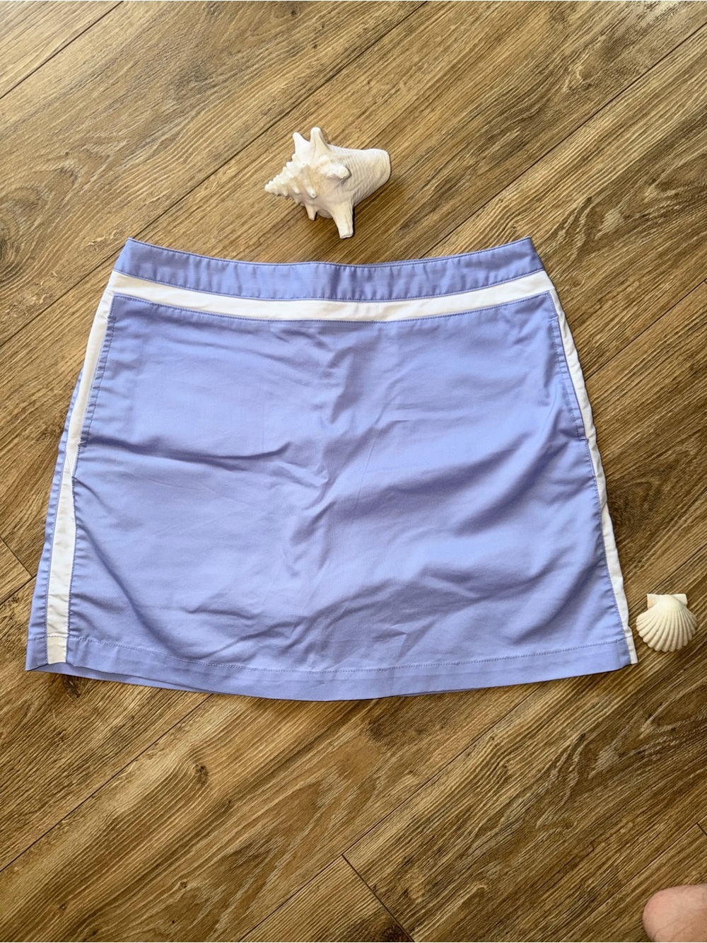 adidas Lavender Mini Golf Skirt with White Trim